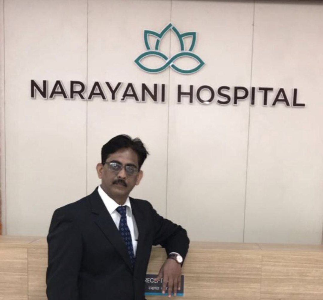 Dr Anand Diwan at the reception of Narayani Hospital, Nashik